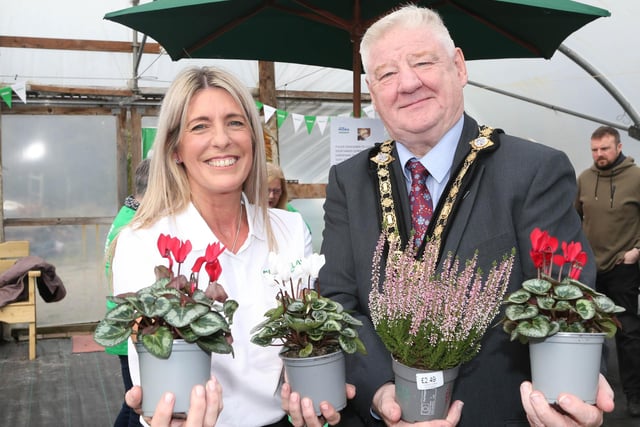 Catherine King, Council’s Move More Coordinator pictured alongside Mayor of Causeway Coast and Glens, Councillor Steven Callaghan. Pic: McAuley Multimedia