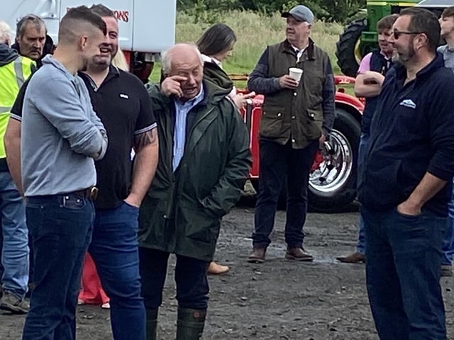 Enjoying the craic at the Armoy tractor and truck run