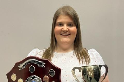 The Cromie Senior Home Management Shield and Frank Morrow Perpetual Challenge Cup - Rebecca Cromie. Picture: Rathfriland YFC