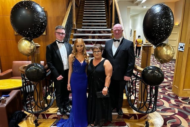 Gerard and Noelle McCann and family at the Tynan and Armagh Foxhounds hunt ball