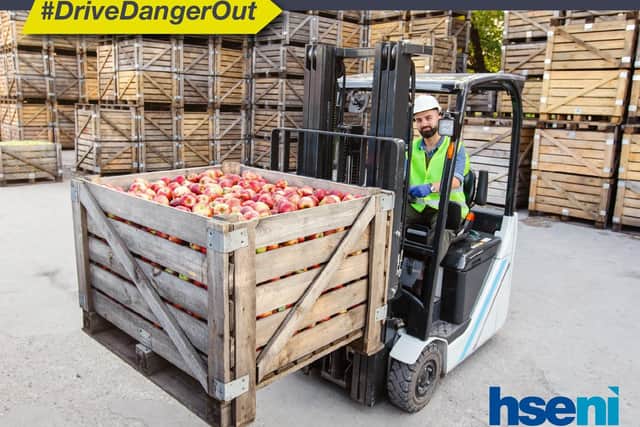 The Health and Safety Executive for Northern Ireland (HSENI) Agriculture and Food Team (AFT) has announced a programme of workplace transport inspections focused on the food industry. The inspections are being undertaken as part of the HSENI industry wide ‘Drive Danger Out’ campaign which began this month and are set to continue until March 2024. Picture: HSENI