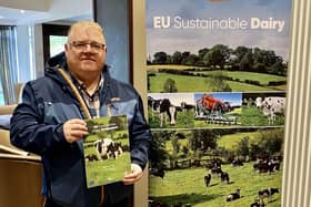 Declan McAleer MLA who attended the EU Sustainable Dairy Symposium in Antrim on Tuesday.