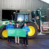Register now to attend the upcoming CAFRE Slurry Management Open Days: www.cafre.ac.uk/slurry-management. Pictured: Joe Casey (CAFRE Agriculture Technologist), Mark Scott (Head of Sustainable Land Management Branch) and Andrew Thompson (CAFRE Agriculture Technologist),