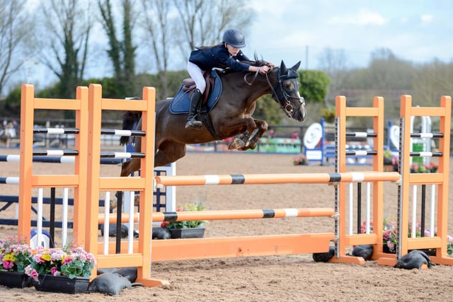 Cliodhna McEvoy riding Etoile Des Chesnaies, winners of the 138 1.10m. (Pic supplied by Tori OC Photography)