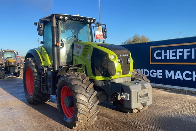 A 2019 Claas 830 sold to a Dutch buyer for £57,000.