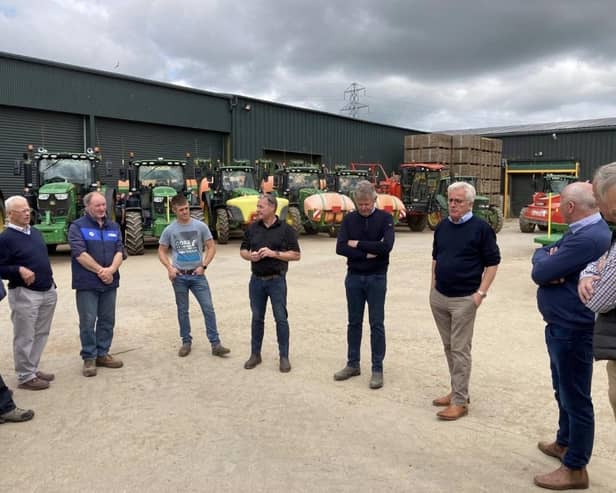 Members of the Ulster Arable Society at Mash Direct earlier this week. Picture: UAS