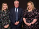 Pictured at the Northern Ireland Food Chain Certification AGM in Lisburn are from left: Daphne Brennan, Compliance Manager, NIFCC; Robert Downey, Inspections Manager, NIFCC and Catherine O'Melvena, Inspections Manager, NIFCC. Photograph: Columba O'Hare/ Newry.ie