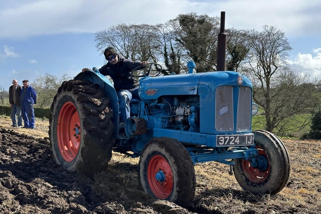 Taking part in the vintage ploughing