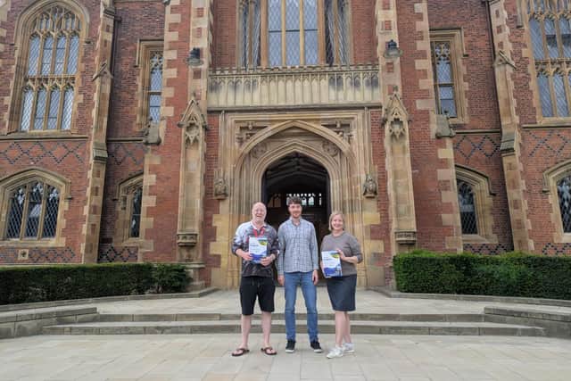 Professor Jaimie Dick and Dr Ross Cuthbert from Queen's University Belfast alongside Deborah Sparks, Manager, Invasive Species Centre, ICAIS Secretariat.