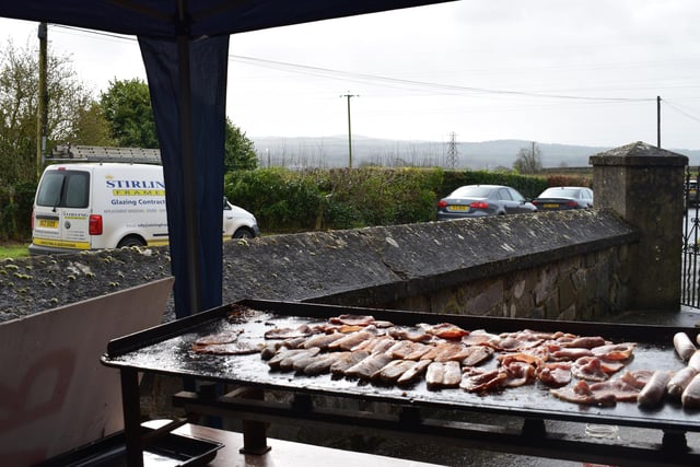 Cooking up a storm at the big breakfast which was held by Holestone YFC. Picture: Holestone YFC