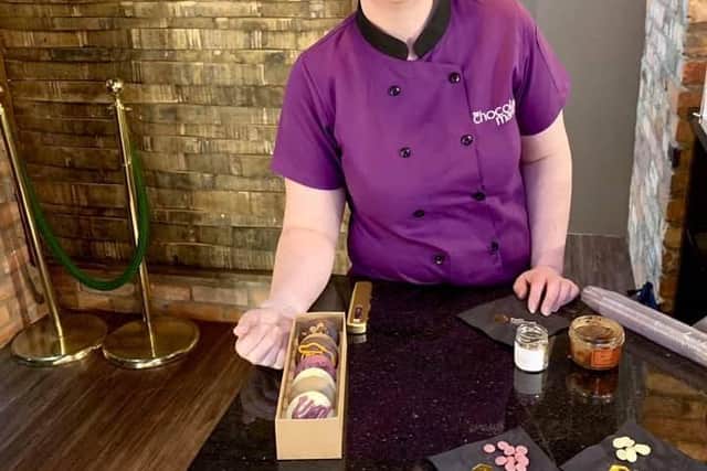 Geri Martin of Chocolate Manor in Castlerock is keen to boost contacts with retailers for her successful chocolates.