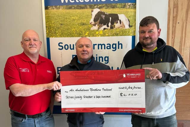Aaron Reevey Banbridge farmer raises over £4,000 for Air Ambulance NI after life ...