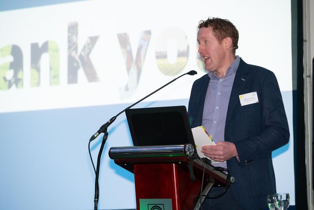 Darren Carty, Irish Farmers Journal at the Teagasc National Sheep Seminar in the Clanree Hotel Letterkenny on Thursday last. Photo Clive Wasson
