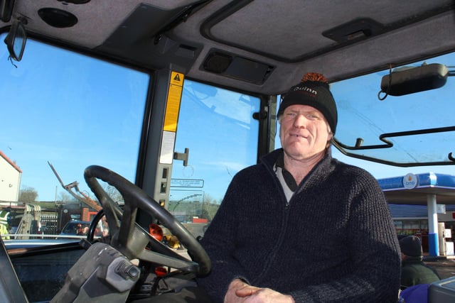Emmett Malone from Leitrim supported the tractor run on Monday.
