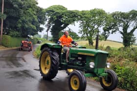 One of those who took part in last week's Lisbane annual tractor run. Picture: Darryl Armitage