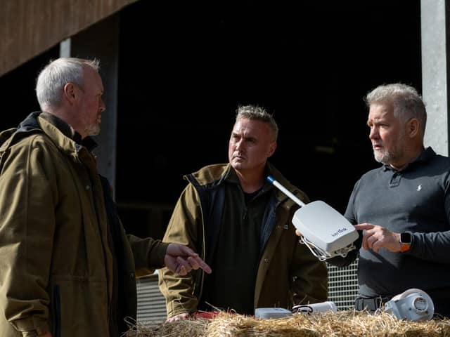 Discussing the trial at Cannon Hall Farm (Pic supplied by Missive)