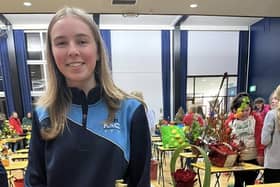 Sophie Bonnar who took part in the Kells and Connor YFC Antrim floral art heats. Picture: Submitted