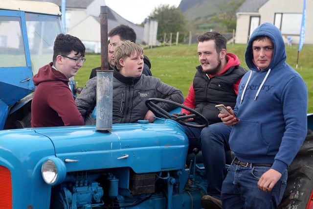 Pictured at the Glens of Antrim tractor run in Cushendall on May Day.