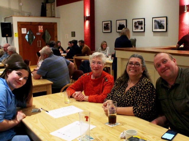 Team Keenan competing in the quiz
