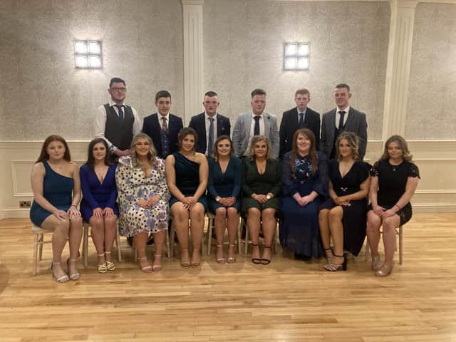 Members Clanabogan YFC at the county efficiency awards
