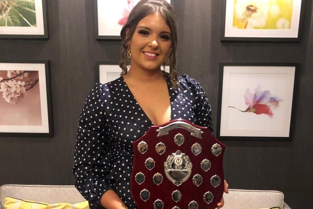 Lucy Jo McFarland, members member Clanabogan YFC at the recent dinner held by Tyrone YFC. Picture: Submitted