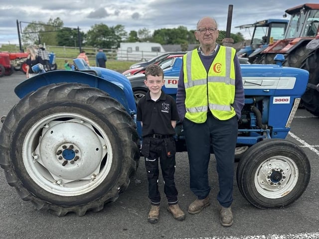Glens bank holiday tractor run in Cushendall