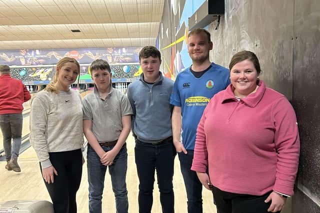 Holestone YFC's bowling team which took part in the recent YFCU ten pin bowling competition