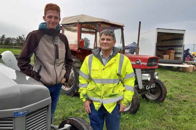 Myles Williams from Ballyclare and David Lyle from Ballyclare at the Mounthill Fair. Picture: Darryl Armitage