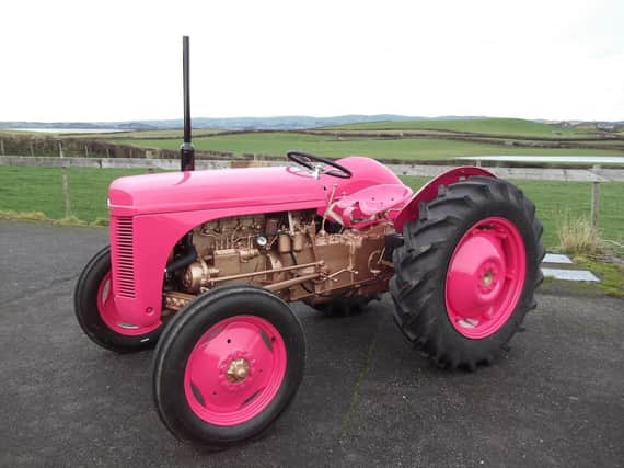 Philippa Rawsthorne is travelling from Cumbria to exhibit her stunning pink Ferguson TEF 20