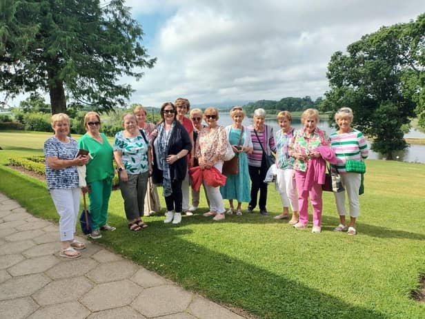 Apple Blossom 50+ club: Members of the Apple Blossom 50+ Club from Armagh City on a day trip to Enniskillen. Picture: The National Lottery Community Fund