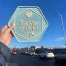 Taste of Ulster plaque signposting quality food and a commitment to local sourcing.