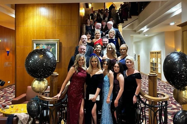 Julie Wallace and party at the Tynan and Armagh Foxhounds hunt ball