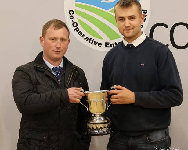 Reece Simmers judge, left, with Kyle Hayes, Haystar.
