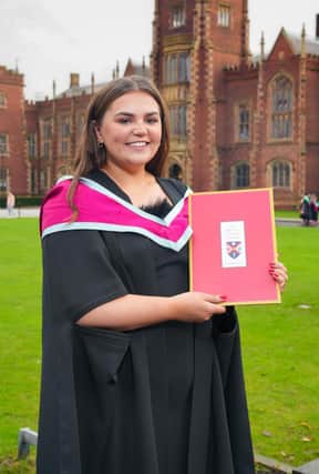 Congratulations to Alex Irvine (Castlewellan) who graduated with a Master’s Degree in Business for Agri-Food and Rural Enterprise at the Queen’s University Belfast Winter Graduation. Alex a Sustainable Agriculture graduate from CAFRE continued her studies to attain a postgraduate degree through studying at CAFRE, Loughry Campus. For course information visit: www.cafre.ac.uk