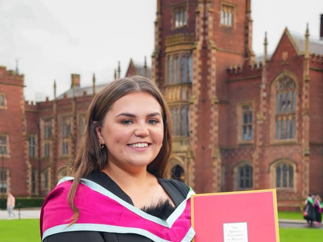 Congratulations to Alex Irvine (Castlewellan) who graduated with a Master’s Degree in Business for Agri-Food and Rural Enterprise at the Queen’s University Belfast Winter Graduation. Alex a Sustainable Agriculture graduate from CAFRE continued her studies to attain a postgraduate degree through studying at CAFRE, Loughry Campus. For course information visit: www.cafre.ac.uk