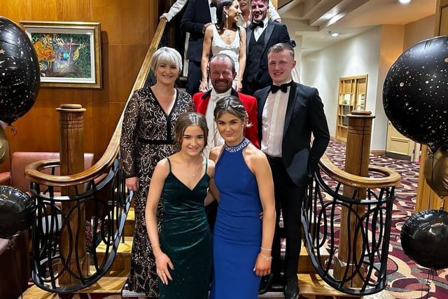 Andrew Phillips and family at the Tynan and Armagh Foxhounds hunt ball