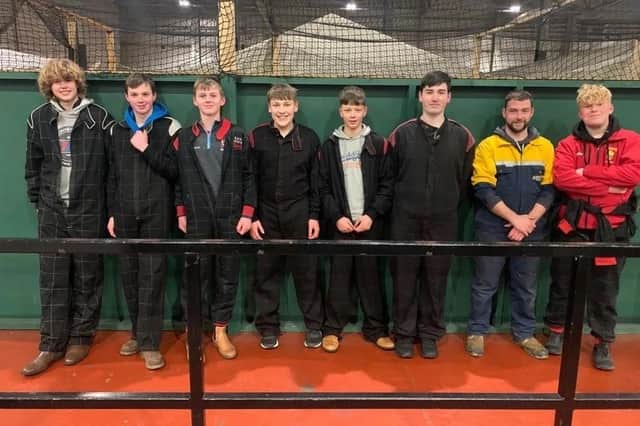 On Thursday 19th January, some 32 member of Donaghadee YFC travelled to Eddie Irvines Sports for a night of go karting