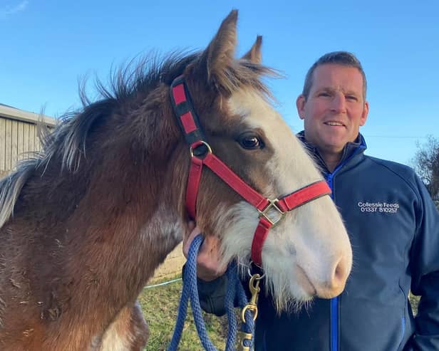 Pete Black pictured with foal, Felicity. (Pic: RSABI)