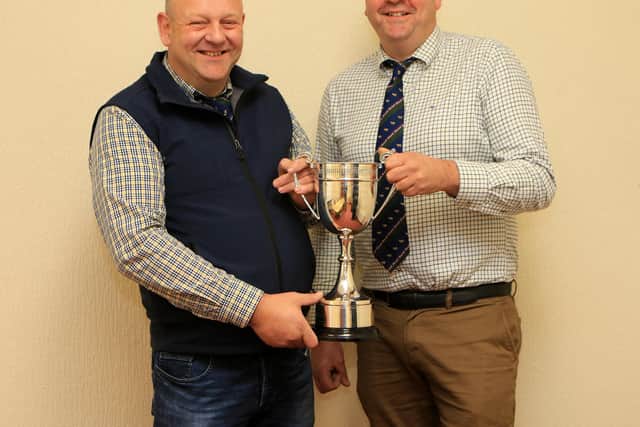 The Betty Walker Memorial Perpetual Challenge Cup for Club Member of the Year – awarded to Mr Mathew Cunning by Mr. Keith Nelson (Chairman).