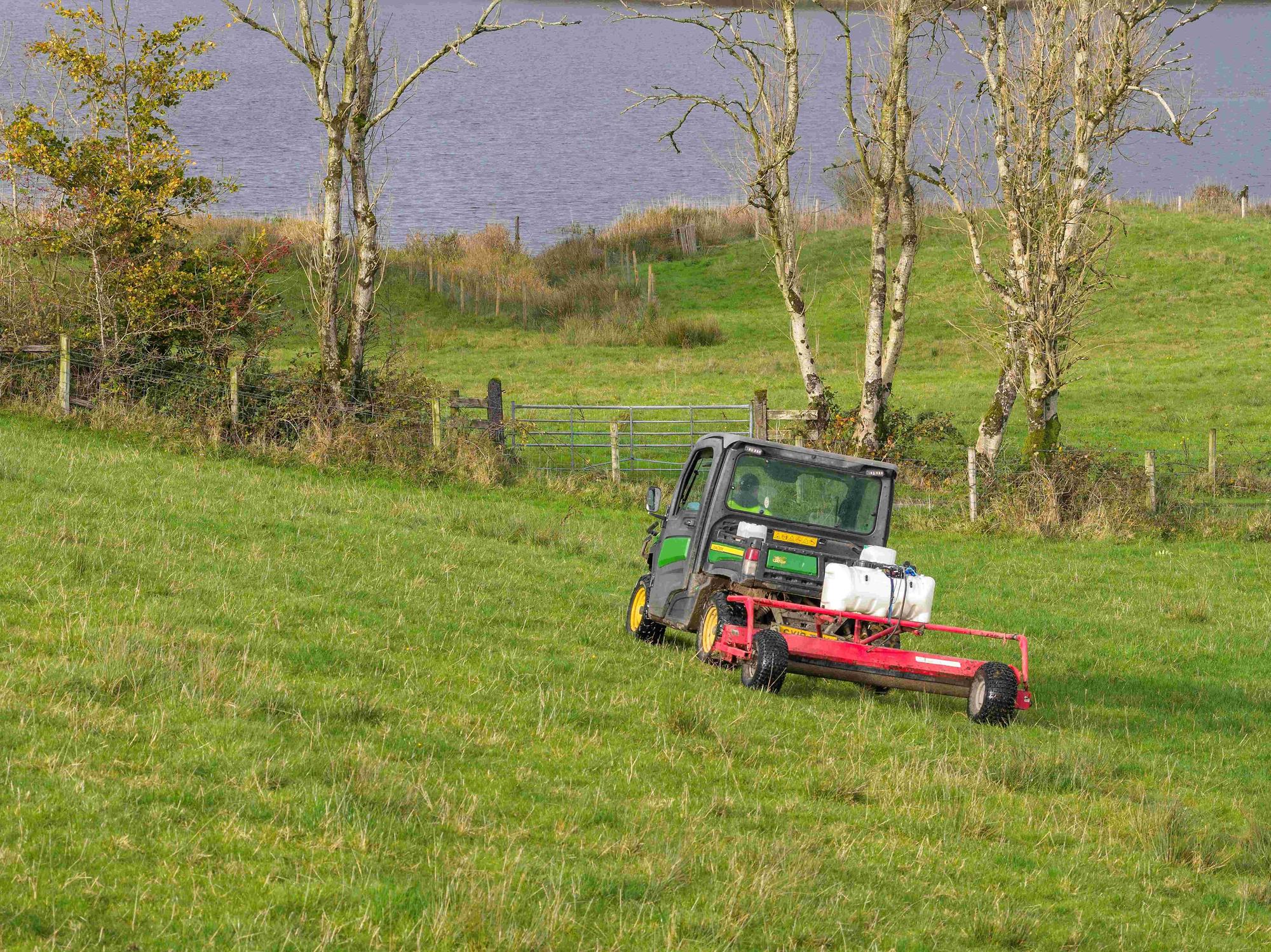 Weed‑wiping – a lower‑risk alternative to spraying with MCPA – was adopted across 27 farms near Keady