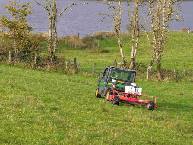 Weed‑wiping – a lower‑risk alternative to spraying with MCPA – was adopted across 27 farms near Keady