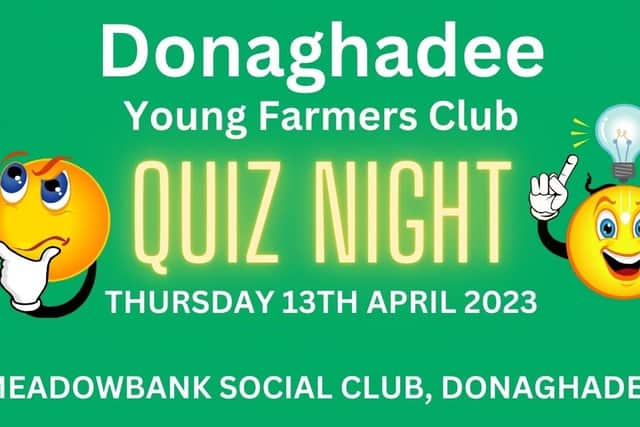 It’s that time of year again, Donaghadee YFC will be holding their annual quiz next Thursday (April 13th)