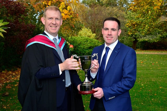 Joe Mulholland (CAFRE, Course Manager) thanked James Flanaghan for Norbrook’s continued support to CAFRE students. The Norbrook Cup is presented for performance in animal health and this year’s winner was Laura Kelly who was unable to attend on the day.