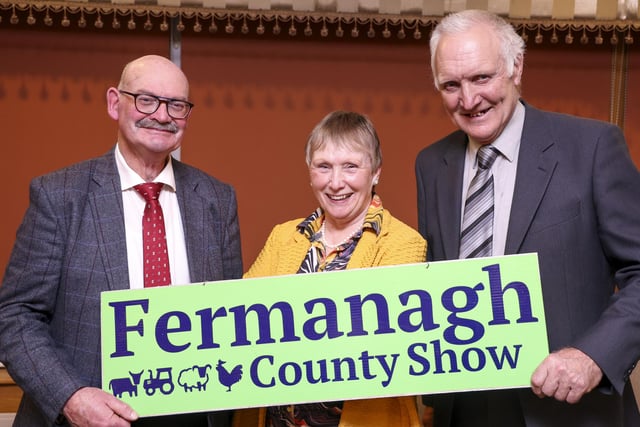 Eddie Rogers, Ann Orr and Harry Boles, Fermanagh Show. Pics: John McVitty