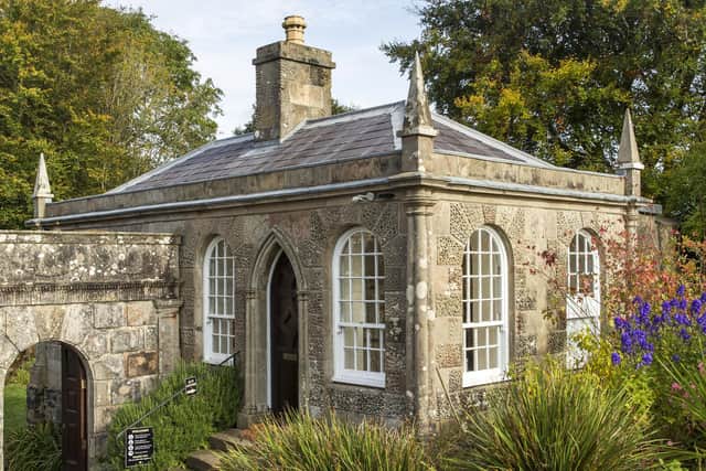 The gothic gate lodge at Bishops Gate Garden, Mussenden Temple and Downhill Demesne, County Londonderry. Built in 1784 to replace Lion's Gate as the principal entrance to the Demesne. Picture: National Trust