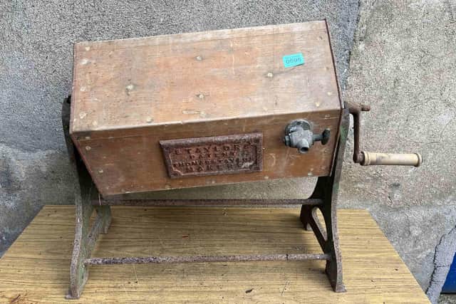 Antique Washing Machine, estimated €100-200. The Tommy Shannon Collection comes to auction at MacSeains Pub and Golf, Cornafean, Co Cavan at 11am, 24-25 October, or online, at https://www.easyliveauction.com/
