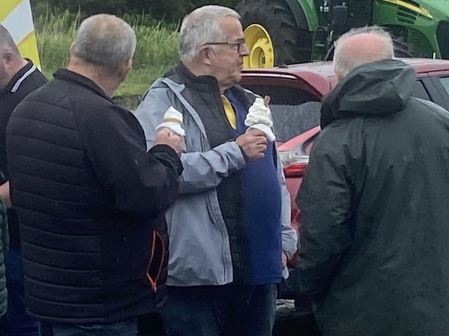 Sammy Cusick enjoying an ice cream