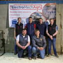Some of NI HYB members with Gary Mclean and Scott Armstrong, Electromech Agri