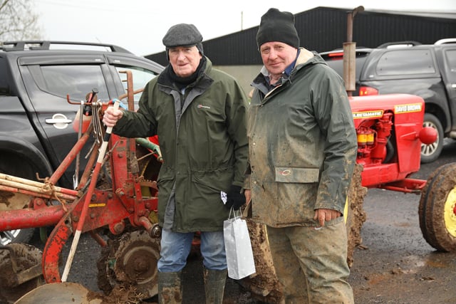 Des Wright and Tom Stewart. Pic: John McIlrath
