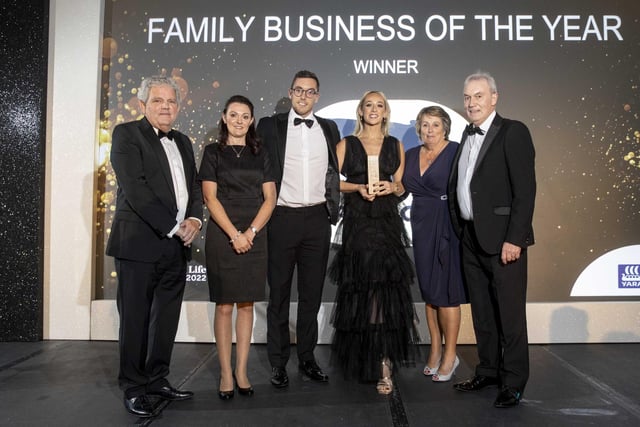 Winner of the Family Business of the Year, sponsored by Yara, was Eringold Milk Replacers. Picture: Steven McAuley/McAuley Multimedia